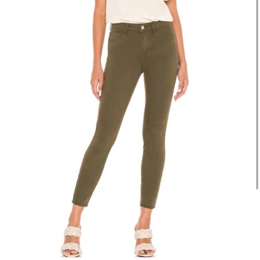 L'agence Margot High Rise Skinny Pant in Olive Night Size 29
